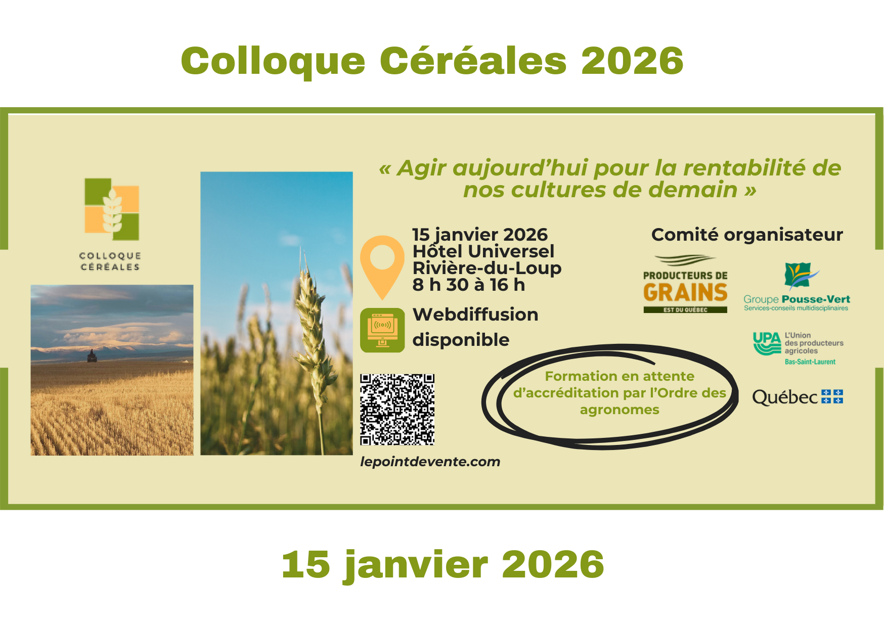 Colloque Céréales 2026