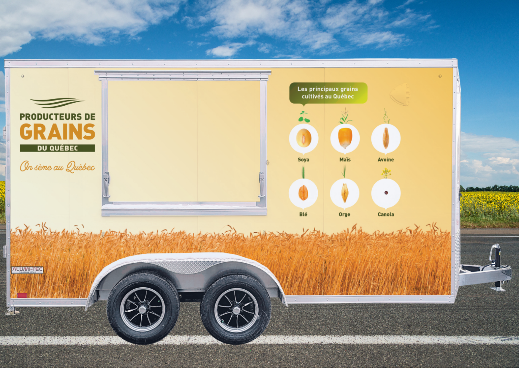 La Caravane des grains à l'exposition agricole de Beauce