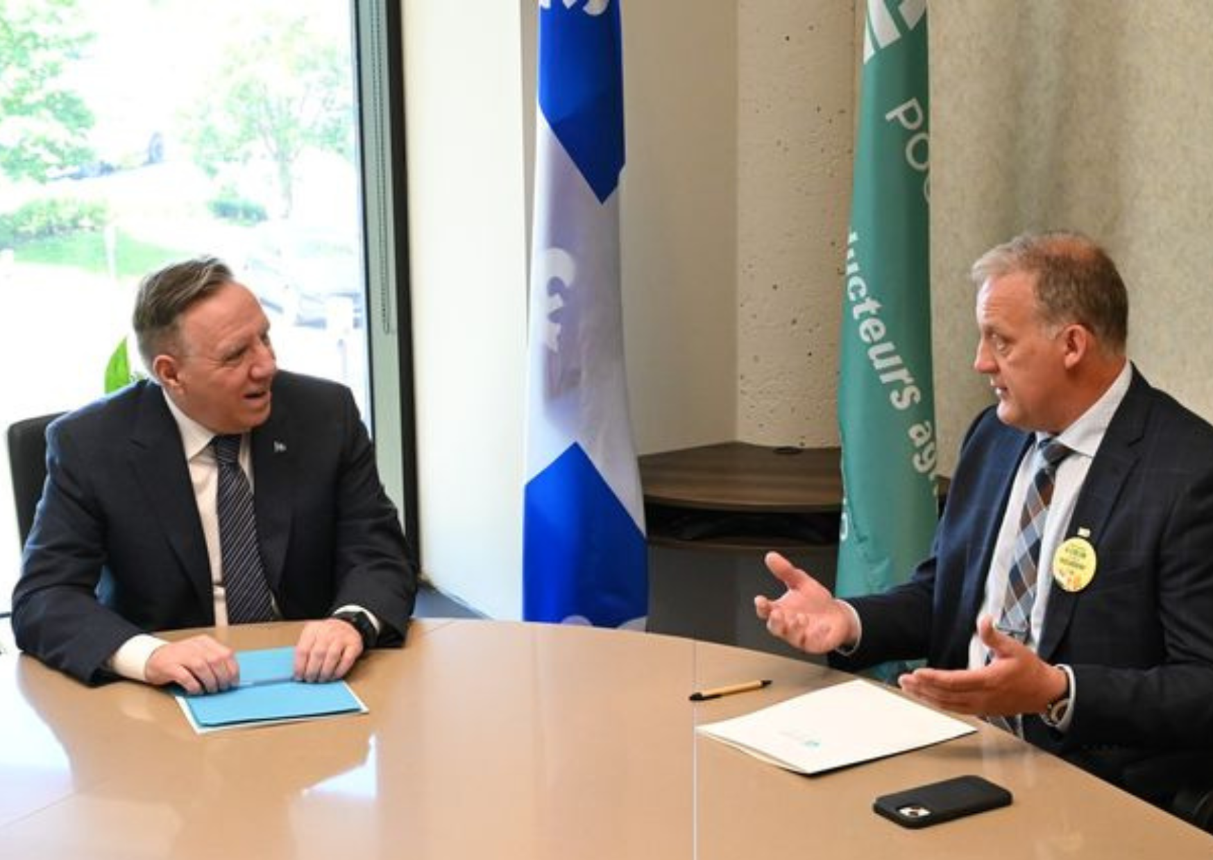 Entente de principe entre l'UPA et le gouvernement