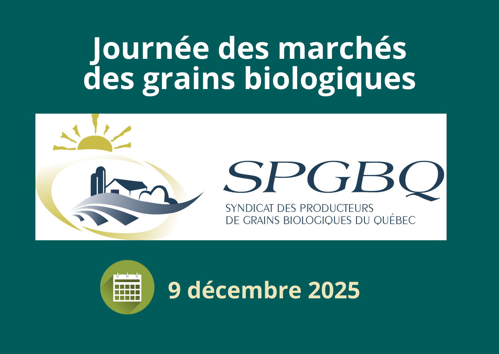 Journée des marchés des grains biologiques